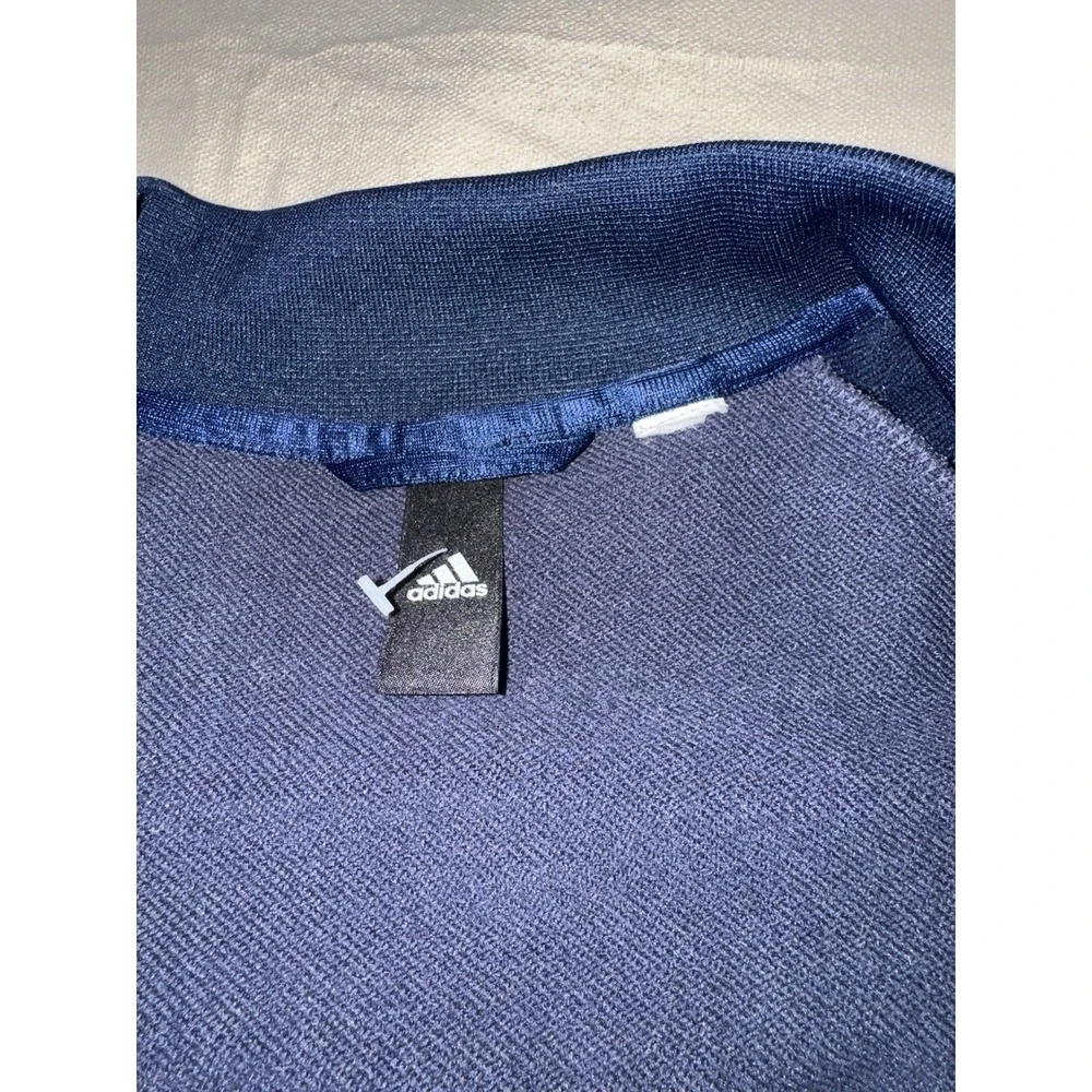 Adidas Y2K Men's X-Large XL LONG SLEEVE TRACK JACKET Windbreaker Navy Blue‎ Cosy